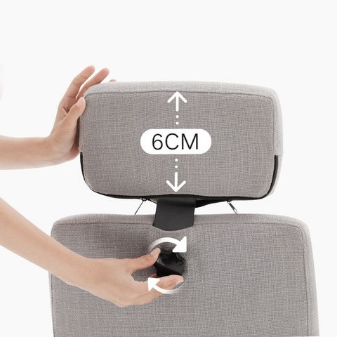 170° Recline Linen Swivel Office Chair With Footrest