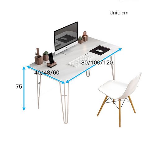  Modern Loft Metal Legs Study Desk