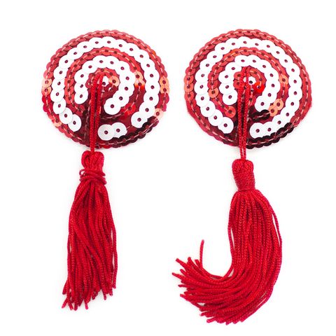 Round Nipple Covers #Sequin Tassel