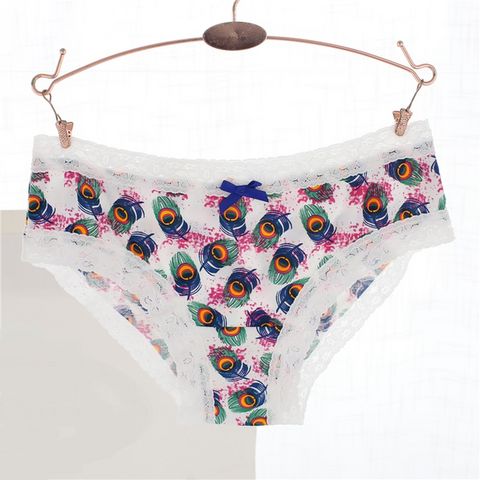 Peacock Feather Print Panty