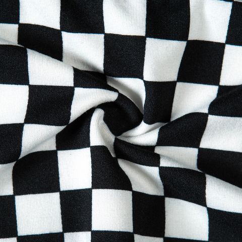 Speed It Up Checkered Crop Top