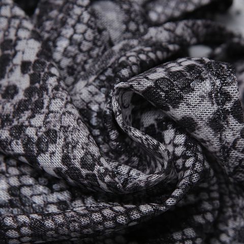 Snake Print Wrap Crop Top