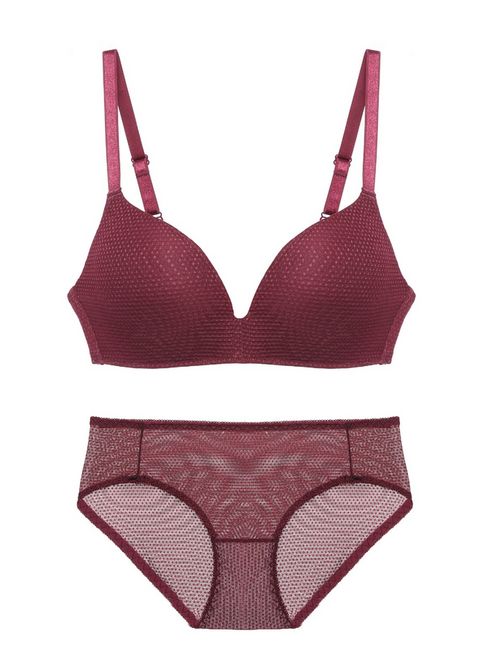 Breathable Mesh Wireless Bra Set