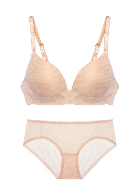 Breathable Mesh Wireless Bra Set