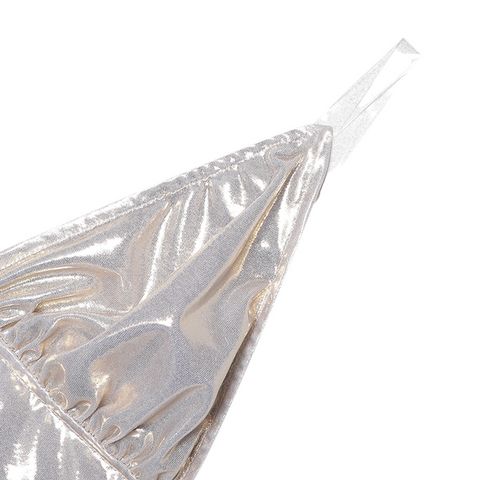 Shiny Ruched Dress With Transparent Straps